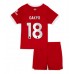 Günstige Liverpool Cody Gakpo #18 Babykleidung Heim Fussballtrikot Kinder 2023-24 Kurzarm (+ kurze hosen)